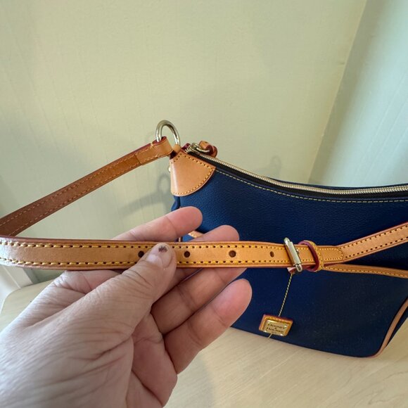 Dooney & Bourke Kimberly Pebble Grain Shoulder Bag – Navy Blue - Picture 5 of 12